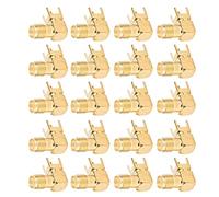 CHICIRIS SMA Coaxial Cable Connector High Performance SMA-KWE RF Connector for Wireless Data Transmission, 20Pcs for Digital Communication Systems