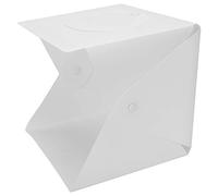CHICIRIS Small Light Photography Tent with Adjustable Brightness for Jewelry and Product Photography Plastic White 20x20x20 Cm