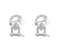 CHICIRIS Snap Shackles, 316 Stainless Steel Jaw Swivel Snap Shackle Snap Hook Boat Shackles for Sailboat Spinnaker Halyard