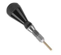 CHICIRIS Soft Tip Extractor Dart Tip Remover Broken Dart Point Extractor Aluminum Tool with Small Pit for Removing From Dartboards (Silver)