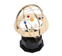 CHICIRIS Solar System Model Decoration Gold Portable Educational Toy for Home Office 16x11cm