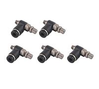 CHICIRIS Speed Valve Durable Gas Valve for The Liquid Control, PVC Material, 5 Parts for Automation Devices (4-M5)