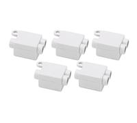 CHICIRIS Splitter Wire Connector, 5Pcs 1 in 2 Out Brass Conductor High Power Quick Wiring Terminal Blocks 100A 1000V, with Double Screw Fixing and ABS Retardant, for Ceiling Light