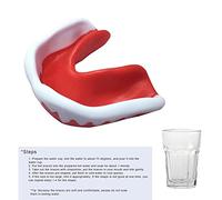 CHICIRIS Sports Mouthguard, Food Grade EVA, Protective Boxing Mouthguard for Adults, Comfortable Fit for Various Sports (Black and White)