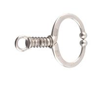 CHICIRIS Stainless Steel Cattle Nose Ring Bull Cow Nose Clamp with Spring, Safe To Use for Dairy Cows Farm Accessory (Medium W Spring Bull Nose Ring)