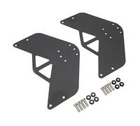 CHICIRIS Stainless Steel Fuel Door Hinge Mount Bracket, Replacement Holder for JK JL JT 2007-2023, with 2 Gallon Gas Tank Mounting Backing Plate