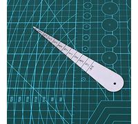 CHICIRIS Stainless Steel Gauge Feeler Ruler, Scale Imperial Measuring Tool 2-20mm, with Clear Writing for Measuring Between Two Rails