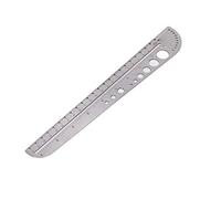 CHICIRIS Stainless Steel Long -lived Craft Teachers with Scale for Schools, Architects and Engineers, 10.55 Inch Metal Rulers for Precise Marking