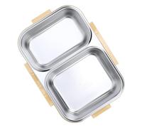 CHICIRIS Stainless Steel Lunch Box, Compact and Odorproof, 1.2L Sealed Container for Daily on the Go (Yellow)