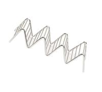 CHICIRIS Stainless Steel V Shaped Taco Holder, Durable & Rustproof Taco Stand for Home Dining, Perfect for Tacos & Hot Dogs, Premium Food Grade Material, 1 Unit (3-4 Grids 6.3x18.