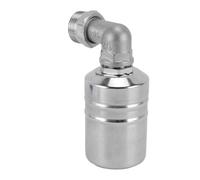 CHICIRIS Stainless Steel Water Float Valve Automatic Water Level Control Valve with 1/2in Elbow & 1/2in to 3/4in Adapter for Swimming Pool Fountain Rainwater Tank