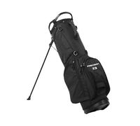 CHICIRIS Stand Bag, Nylon Lightweight Bag with Stand, Dual Shoulder Strap Multiple Club Slots Portable Design for Course Practice and Men Golfers (Black)