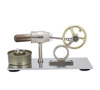 CHICIRIS Stirling Engine Model, External Combustion Engine Scientific Experiment Toy with Heat Energy Conversion for Physics Learning