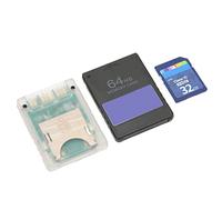 CHICIRIS Storage Card Adapter Bundle Featuring 32GB Card and 64MB FMCB V1.966, Ideal for Gamers Seeking Easy Plug and Play Memory Solutions (Slim Consoles)