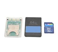 CHICIRIS Storage Card Adapter Bundle Featuring 32GB Card and 64MB FMCB V1.966, Ideal for Gamers Seeking Easy Plug and Play Memory Solutions (Fat Consoles)