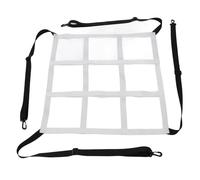 CHICIRIS Strike Zone Target, Durable Polyester Pitching Net, Adjustable Portable Training Accessory for Baseball Hitting Pitching Practice Indoor Outdoor Sports (White)