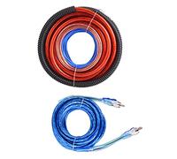 CHICIRIS Subwoofer Wiring Kit, 4 Guage 2800W Car Subwoofer Amplifier Speaker Installation Wire Cable Kit Fuse Suit