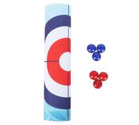 CHICIRIS Tabletop Curling Game, Fun Compact Board Game for Kids Adults Families, with Non Slip Surface, Portable Travel Toy for Picnic Camp School