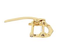 CHICIRIS Tailpiece Vibrato Bridge, Zinc Alloy Tremolo System with Roller Fixing Rod and Complete Tools for Tele Sg Electric Guitar (Gold)