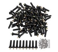 CHICIRIS Tire Valve Stem, Snap in Rubber Valve Stems Replacement for Escape Expedition Explorer Edge Flex Taurus Magnum Caravan Avenger, with 100 Pack for Sedans SUVs Trucks