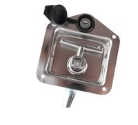 CHICIRIS Tool Box Lock Durable Folding T Handle Latch for Home Commercial Use Stainless Steel 4.76x4.88x2.72in for Toolboxes and Cabinets