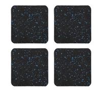 CHICIRIS Treadmill Mat, 4PCS High Density Rubber Non Slip Floor Protection with Noise Reduction for Fitness Equipment Washing Machine Furniture