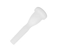 CHICIRIS Trumpet Mouthpiece, High Density ABS White Plastic Lightweight Mouthpiece for Beginners Professional Players