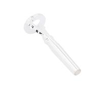 CHICIRIS Trumpet Mouthpiece, Silver Plated Brass Instrument Training Accessories with Easy Installation for Saxophone and Horn Practice