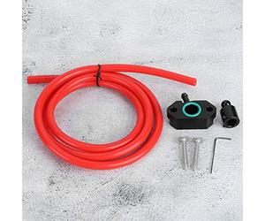 CHICIRIS Turbo Boost Tap Aluminum Turbo Vacuum Adapter Kit for MK7 A1 1.4T EA211 Engine, MAP Sensor to Intake Manifold Fit, Rubber and Aluminum, for Boost Gauge Setup