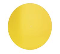 CHICIRIS Turntable Mat, Platter Slipmat Low Noise Acrylic Record Player Platter Slip Mats, Reduces Noise & Sounds From Static & Dust for 12 Inch Record Player (Yellow)