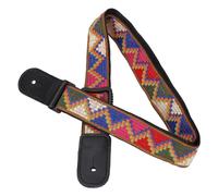 CHICIRIS Ukulele Strap, Adjustable Woven Nylon Uke Shoulder Strap with Bohemian Design and Leather Ends, for Adults Kids All Ukulele Sizes (Style 1)