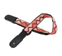 CHICIRIS Ukulele Strap, Adjustable Woven Nylon Uke Shoulder Strap with Bohemian Design and Leather Ends, for Adults Kids All Ukulele Sizes (Style 2)