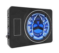 CHICIRIS Under Powered Car Subwoofer 10 Inch, Slim Design with LED Light, 800W Active Subwoofer for Trucks and SUVs (blue)