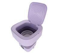 CHICIRIS Underwear Washing Machine, Low Noise Drainage Hole Design Strong Stain Removal Portable Foldable Washing Machine for Socks (UK Plug)