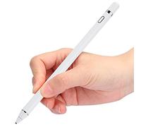 CHICIRIS Universal Touchscreen Pen with Lithium Battery for Sketching Drawing USB Charging Micro Point Control Tablet Capacitive Artists Teachers Students (White)