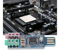 CHICIRIS USB Audio Card CM108 External Sound Card Mini Bare Plate Design for Laptop, Easy to Carry, for Music Lovers