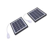 CHICIRIS USB Solar Panel Charger, 5W Monocrystalline Solar Light Bulb Portable Kit for Camping Hiking Tent Outdoor, Energy-saving Panel, Long-lasting Use (Black)
