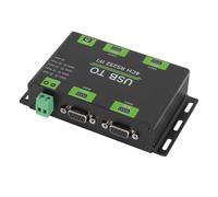 CHICIRIS USB to 4CH RS232 Converter Industrial Grade Isolated for High-Speed Telecommunication Reliable Aluminium Alloy Design