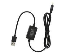 CHICIRIS USB Voltage Booster Cable Step Up Converter for Camera and Desk Lamp 1.2m (DC4017)