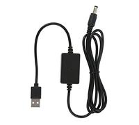 CHICIRIS USB Voltage Booster Cable Step Up Converter for Camera and Desk Lamp 1.2m (DC5521)