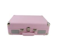 CHICIRIS Vintage Record Player, Portable Turntable with Built in HIFI Lossless Sound System, BT 5.0 Wireless Playback, USB TF Card Support, for 7 10 12 Inch Records (Pink)