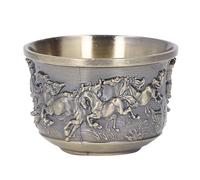 CHICIRIS Vintage Zinc Alloy Wine Glass, Handcrafted Artistic Design | Suitable for gifts, Unique retro style, Fun for family gatherings, Ideal for KTV Bars, Versatile for drinks