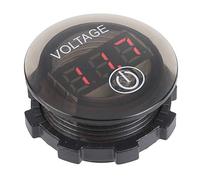 CHICIRIS Voltmeter Digital Voltage Meter PC LED Display 12V 24V Touch (Red)