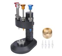 CHICIRIS Watch Hands Presser Tool, Aluminum Alloy 4 Interchangeable Nozzles, Precision Watch Hand Installation Tool for Watchmakers Repair Shops