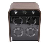 CHICIRIS Watch Winder, Automatic Watch Winder with 4 Modes Real Time Temperature Humidity Sensor Quiet 10dB Noise for Mechanical Watches, with LED Light Storage Box