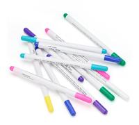 CHICIRIS Water Erasable Fabric Markers, 7-Color Disappearing Ink Pens for Quilting Sewing Tracing, Water Soluble Marking Pens for Designers Dressmakers Crafters
