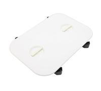 CHICIRIS Weatherproof Marine Deck Cover Rectangular for Marine Vehicles Yachts RVs 10.31x15.47in Easy Install Fit for Access (White)