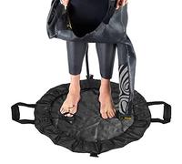 CHICIRIS Wetsuit Changing Mat, Oxford Cloth Wetsuit Change Mat 68.5cm with Shoulder Strap and Inner Pocket, Pad to Dry Bag for Surfing Swimming Triathlon Adults and Kids (Black)