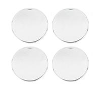 CHICIRIS Wheel Center Cap, 4PCS Rim Center Cap 59mm Outer Dia 51mm Inner Dia with ABS Metal Material Universal Fit for Most Vehicles (Electroplated)