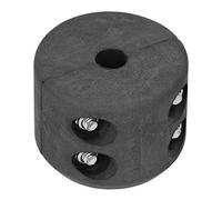 CHICIRIS Winch Hook Stopper Nylon and Iron Winch Bump Stop Fits Up to 1 2in Steel Cable or Synthetic Rope Helps Reduce Hook Clatter and Cable Wear for ATV UTV Winches